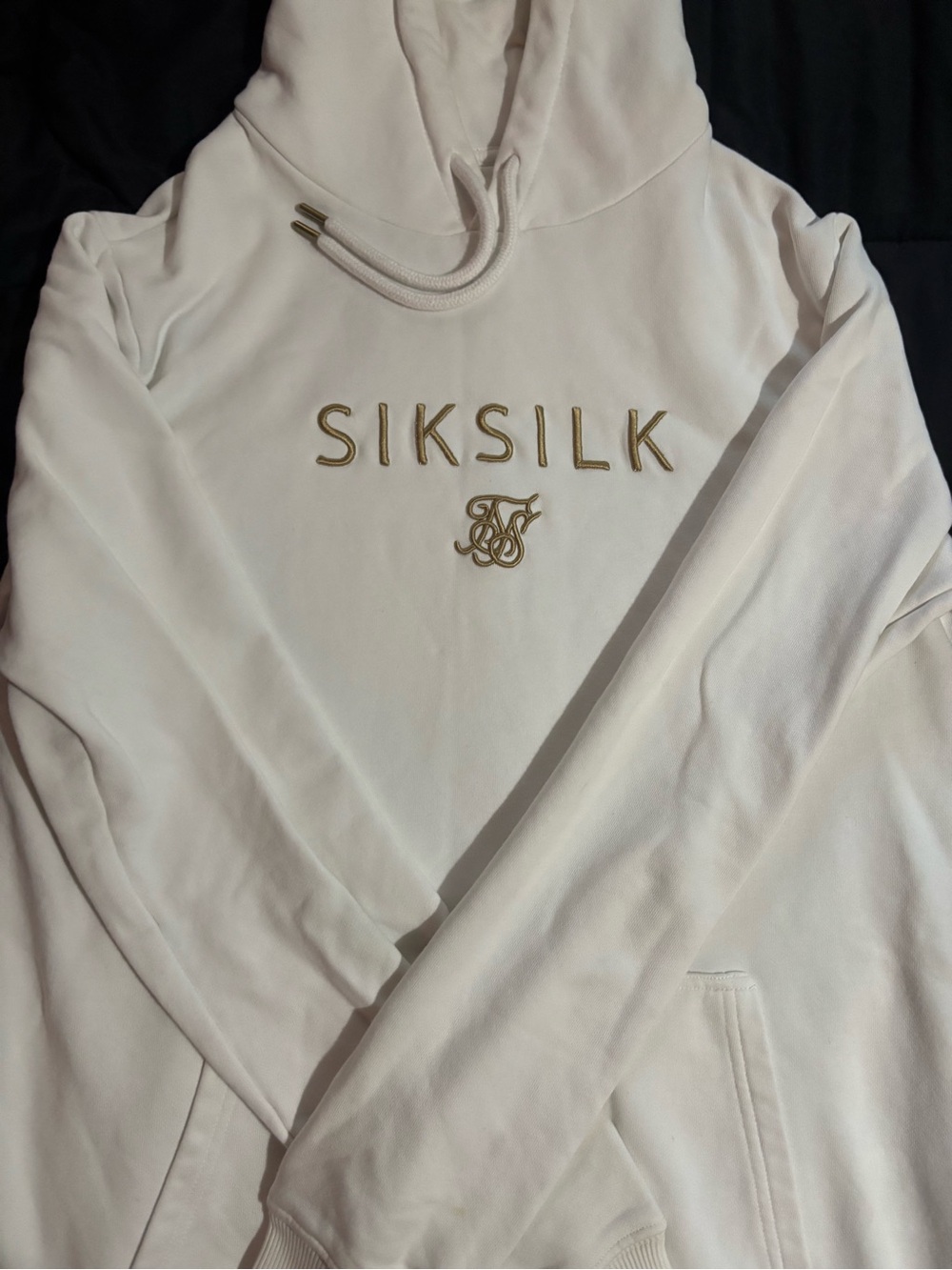SikSilk Women's Cream Logo Hoodie